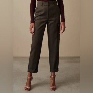REISS Hero Straight Fit Cargo Trousers 10